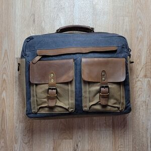 New Hey Vintage Stylish Gray and Brown Men's Bag